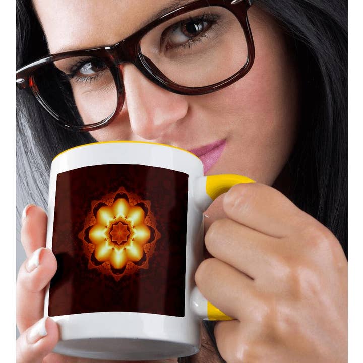 3dRose - Wholesale Coffee Mug - 3dRose, Glow Maia Treasure Mandala, Mug1