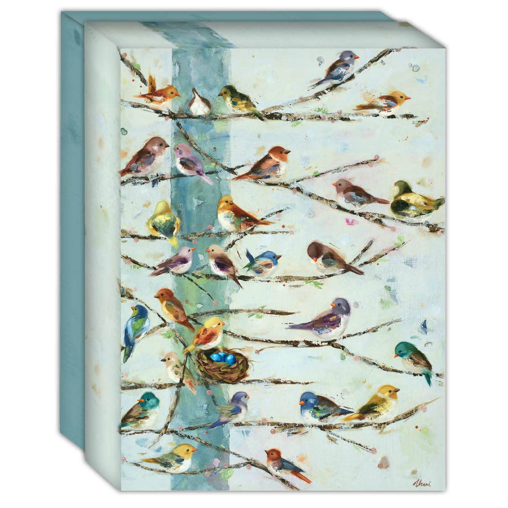 Crown Point Graphics - Wholesale Stationery/Notecard Set - Community Birds - Boxed Note Cards Box of 151