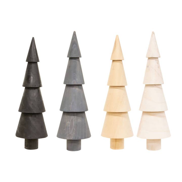 4 Asst Sm Wood Tree for wholesale by CWI Gifts