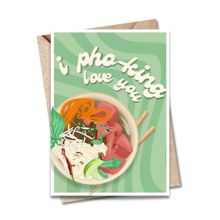 Ich Pho-king Liebe Dich - Valentinstagskarte für den Großhandel von Studio Bugs