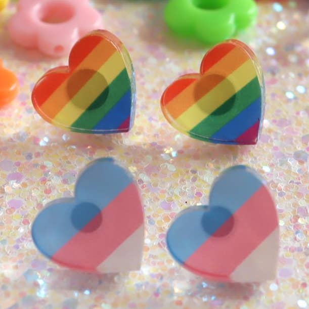 2025 Pride Donation Studs +Pins for wholesale by Sunshine Studio