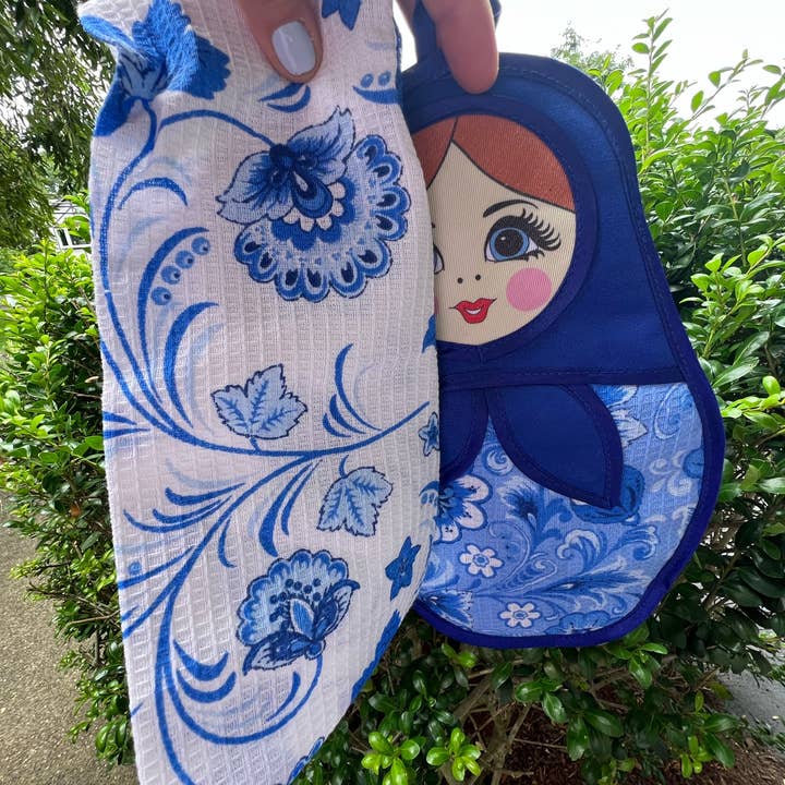 Avental de criança linho estilo Ghzel, toalha e porta-bonecas por atacado de GSZ corporation DBA Gabriella's Gifts