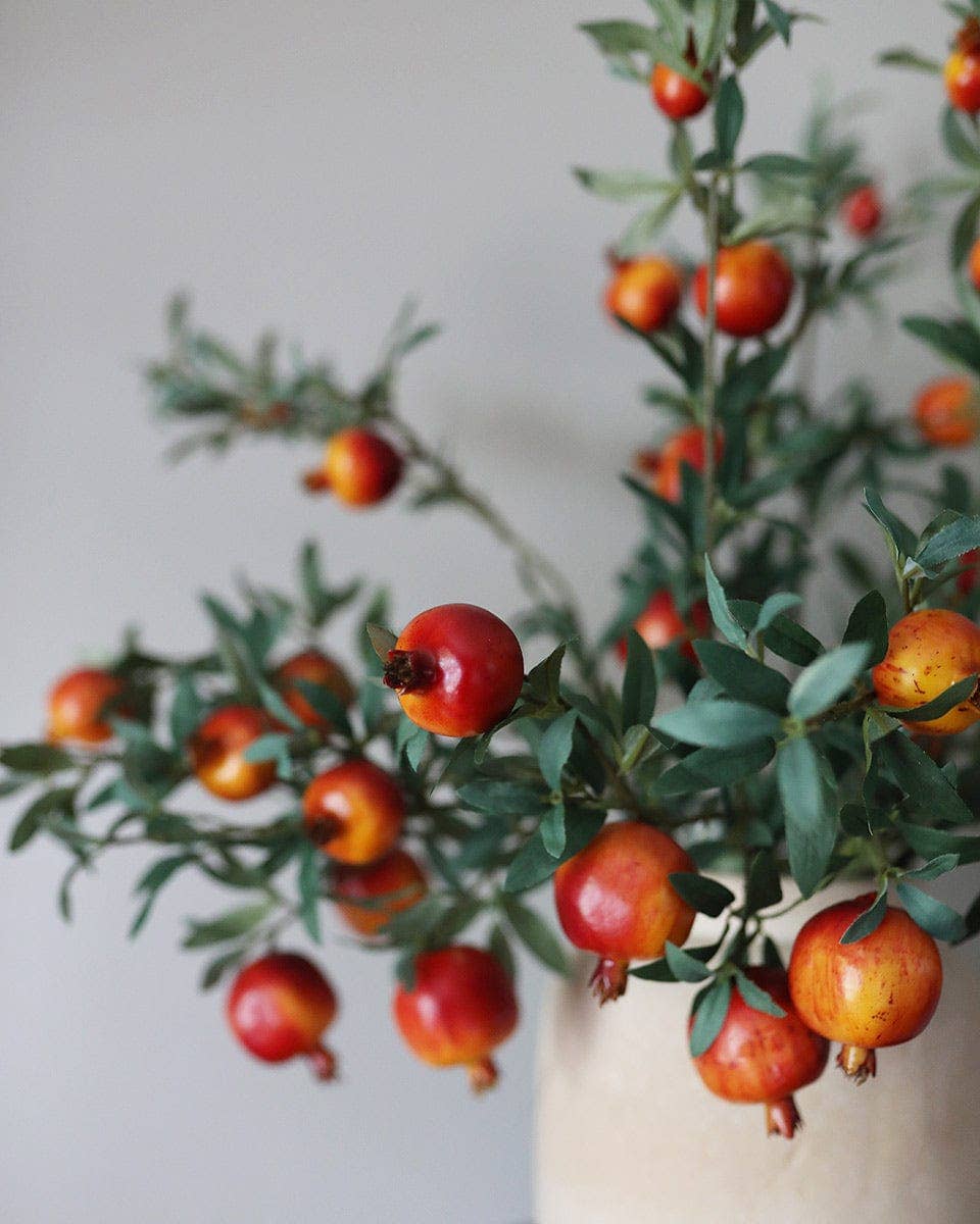 Prestige Botanicals - Vente Plantes artificielles - Branche de Grenade Artificielle 31"3