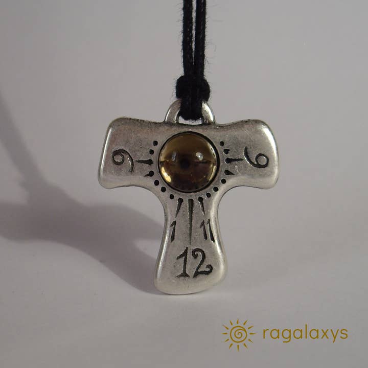 Ragalaxys - Wholesale Pendant/charm necklace - TAU Sundial Pendant - Extensible cord 45-60cm.2