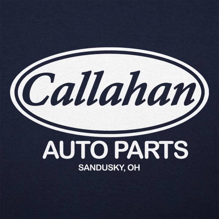 Navy Blue Callahan Auto Parts Hoodie for wholesale on Faire1