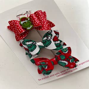 Purchase Wholesale grinch bow. Free Returns & Net 60 Terms on Faire