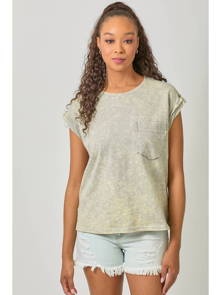 Mystree - Wholesale T-Shirt - Women's - 61119 Washed Slouchy Essential Tee1