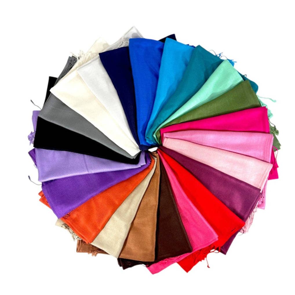 TAPA fashion - Wholesale Wrap - Women's - Plain Pashmina PP1028A (12PC)60