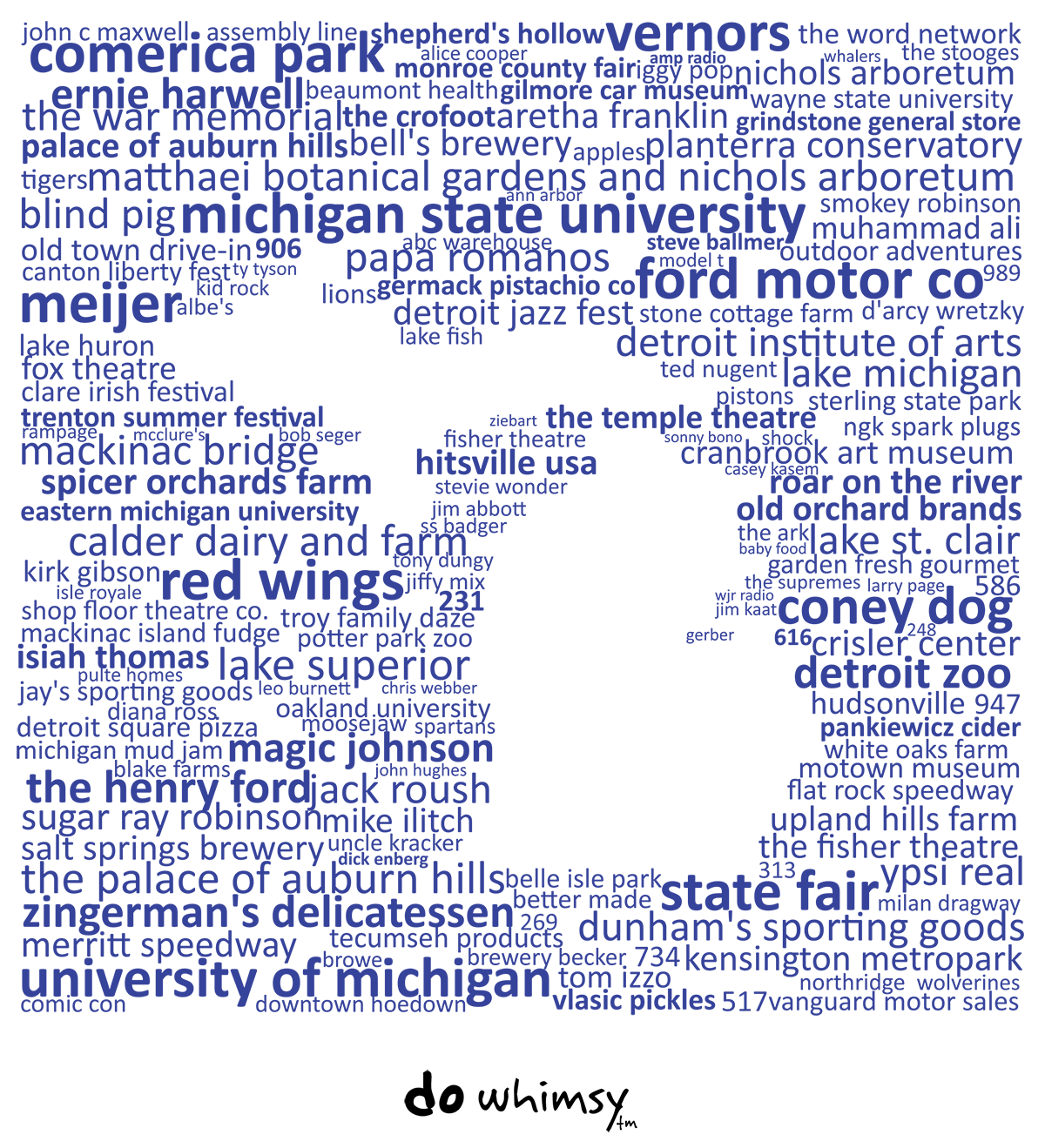 Works of Heart - Wholesale Tea Towel - Do Whimsy Tea Towel - Michigan1