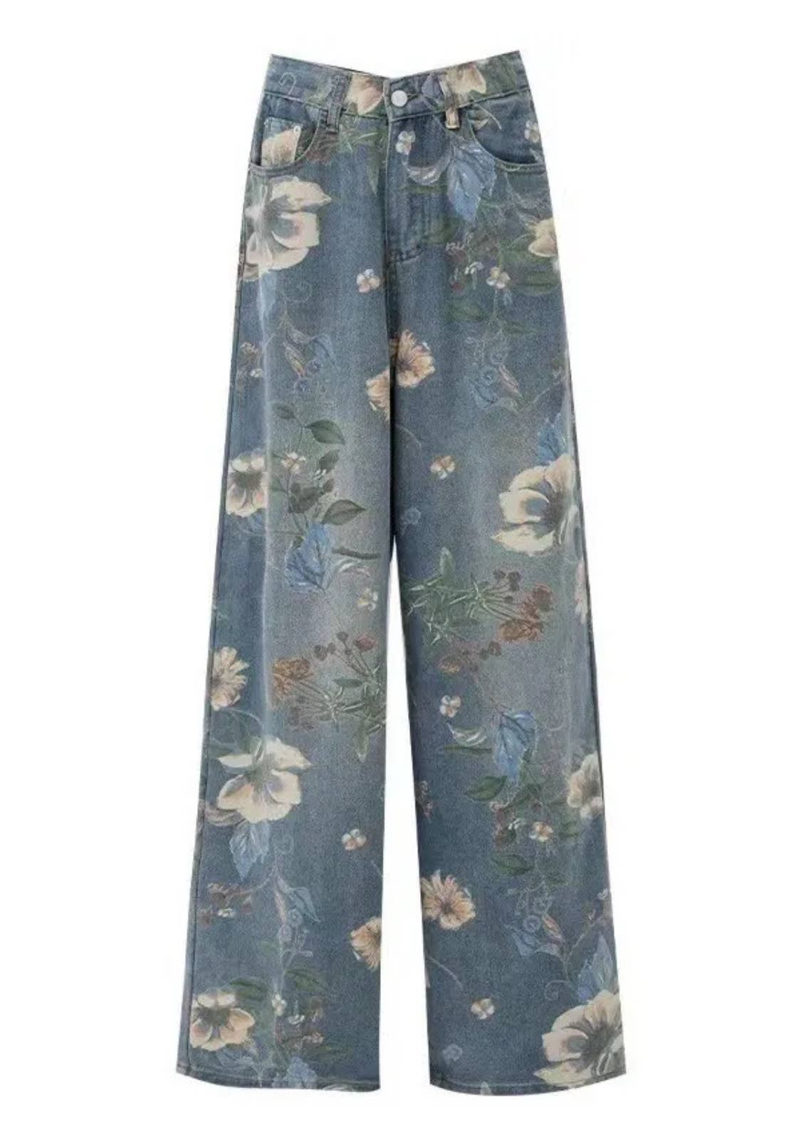 Serenity Collective - Wholesale Jeans - Women's - Floral Print Denim Jeans2