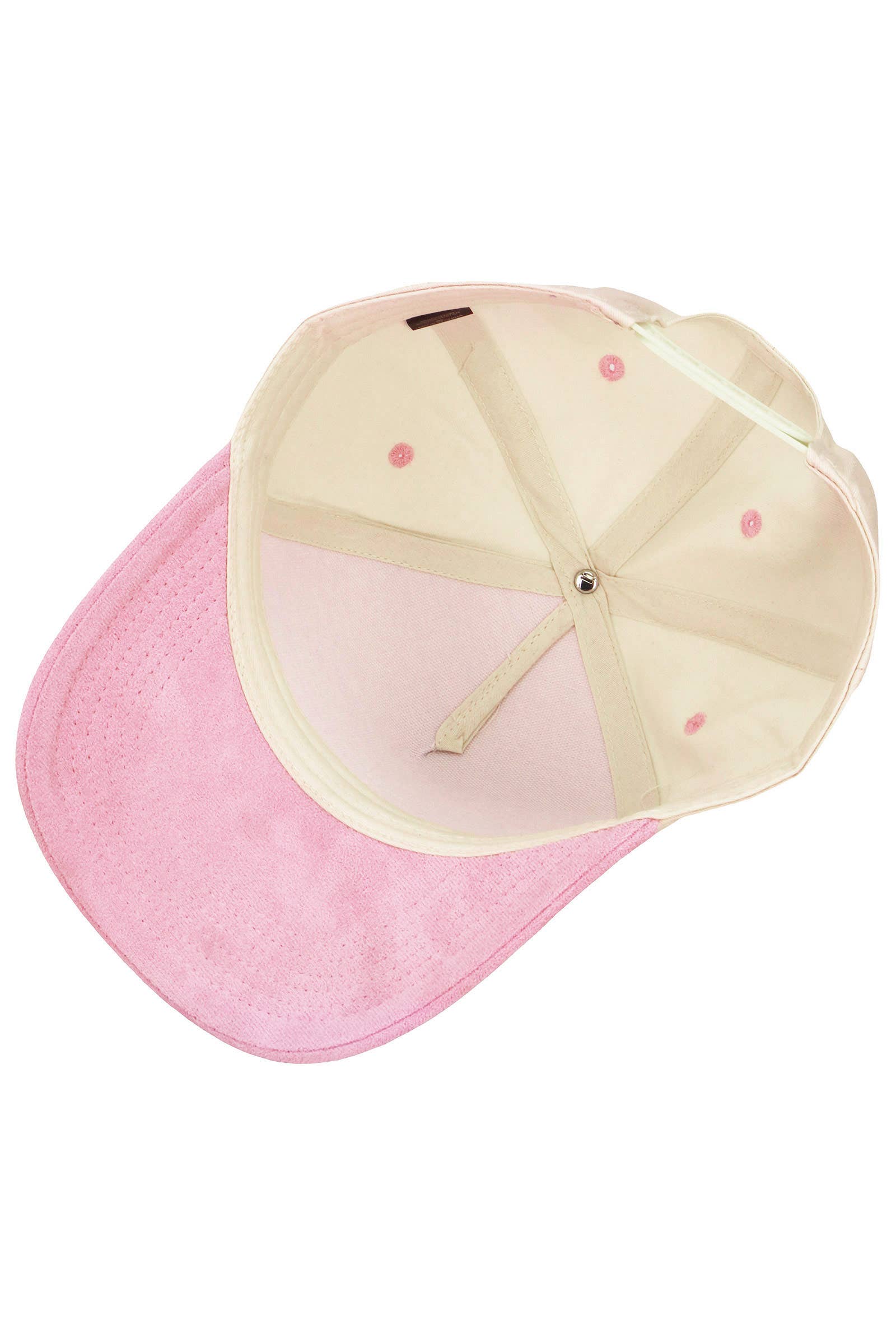 Cap Zone - Vente Casquette de baseball – unisexe - Casquette de Baseball à 5 Panneaux Beige avec Visière Courbée en Suède Végan34