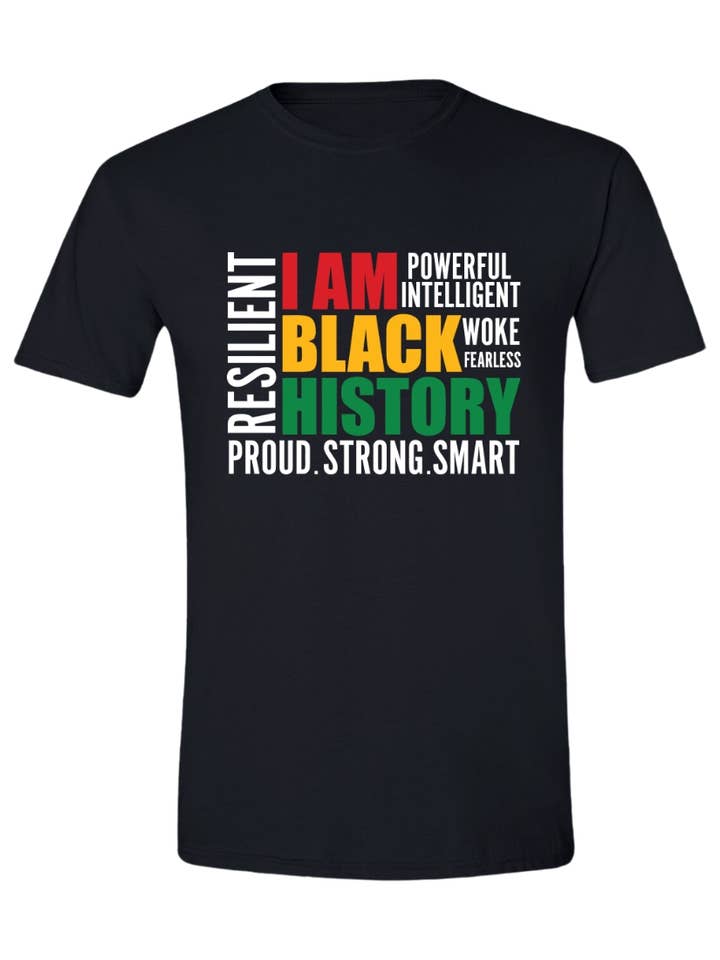 T-shirt graphique I AM BLACK HISTORY pour la vente par Brick House Graphics