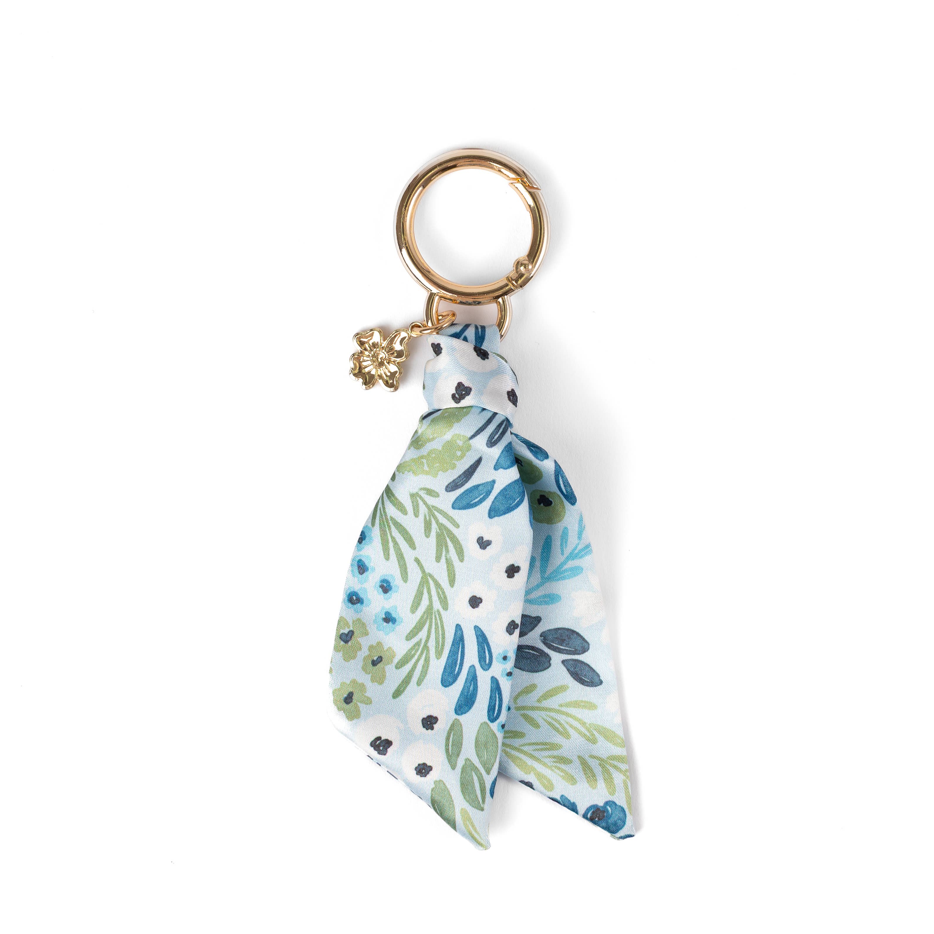 Elyse Breanne Design - Wholesale Scrunchie - Women's - Floral Satin Keychain6