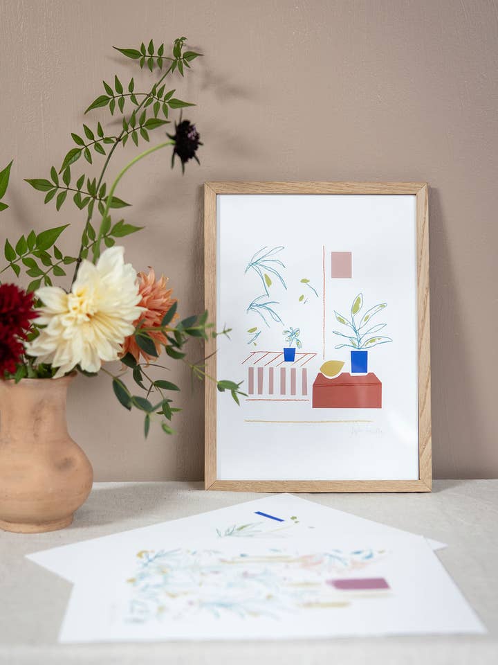 Kitchen Lemon Art Print for wholesale by Sophie Tresidder Printmaker