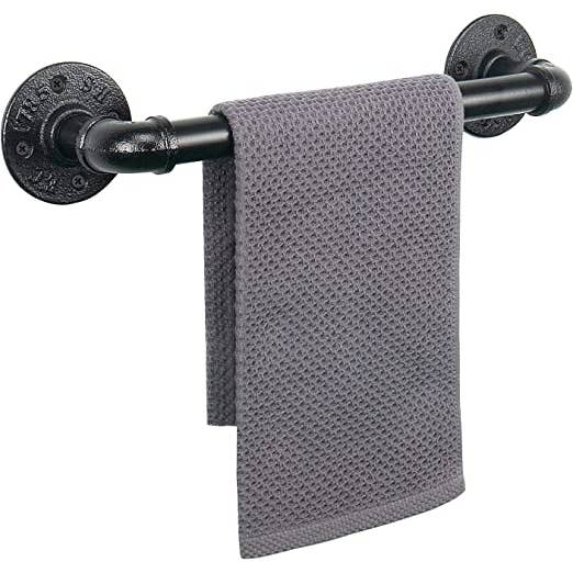 SERENITA - Wholesale Knob/Pull - A Pair Industrial Pipe Black Iron Barn Door Pull Bar Handles7