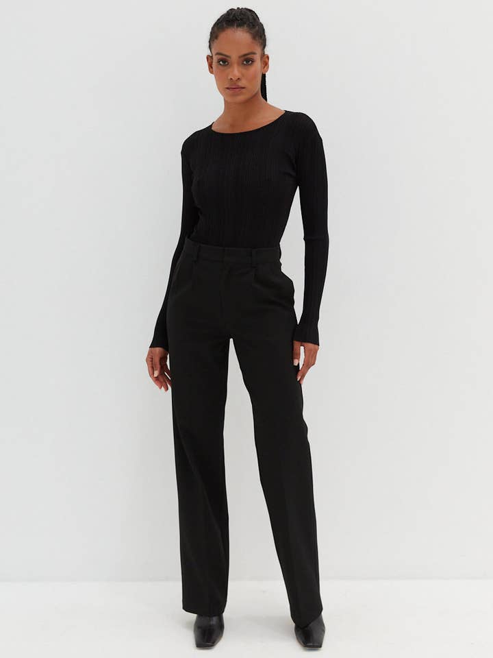 Pantalon Nicholas - Noir pour la vente par Style Addict