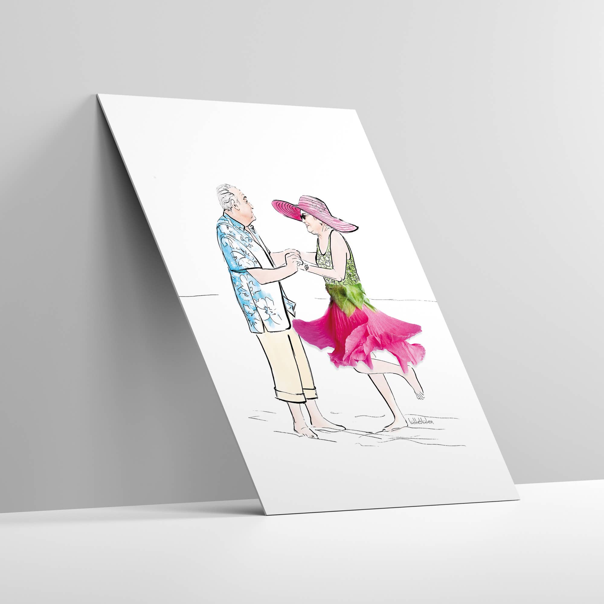 Lütteblüten - Venta al por mayor Tarjetas de boda - Tarjeta de aniversario de bodas de oro con sobre3