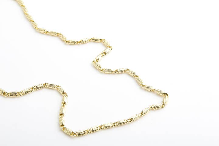 kort kongekæde, forgyldt med 18K guld for engroshandel hos Accessoires by KHB