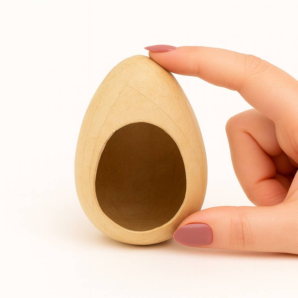 Factory Direct Craft - Wholesale Paper Mache - Panoramic Diorama Paper Mache Egg - 4" x 2-1/2" Dia.0