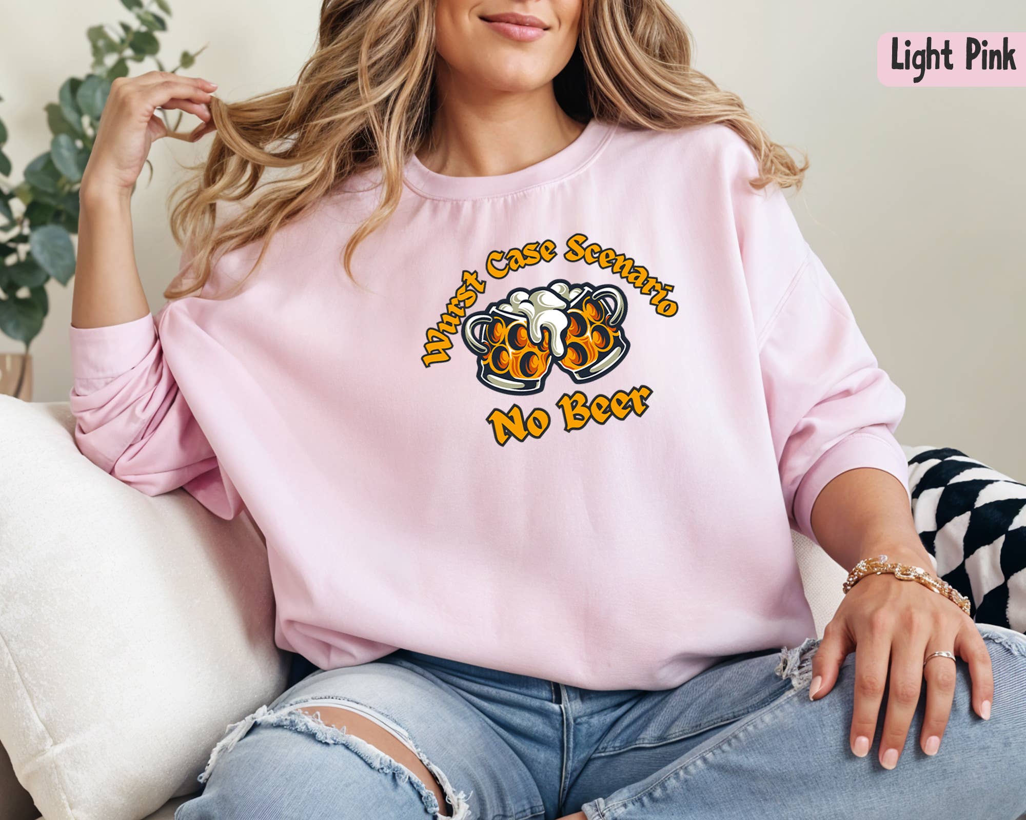 Vivtrek - Wholesale Screen Printed T-Shirt - Women's - Wurst Case Scenario Funny German Beer Festival Tee1