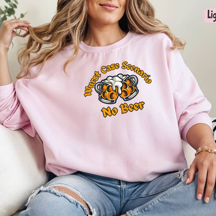 Vivtrek - Wholesale Screen Printed T-Shirt - Women's - Wurst Case Scenario Funny German Beer Festival Tee1