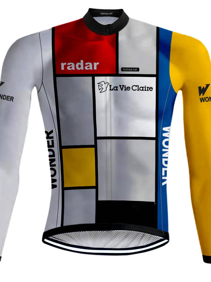 Retro Cykeljakke (fleece) La Vie Claire Flerfarvet - REDTED for engroshandel hos REDTED