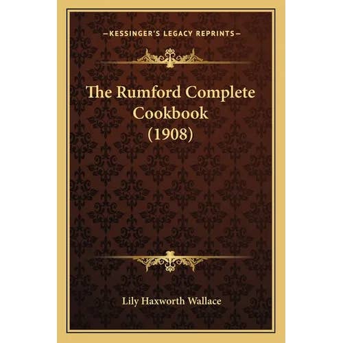 Books by splitShops - Wholesale Cookbooks & Food - The Rumford Complete Cookbook (1908) - Paperback