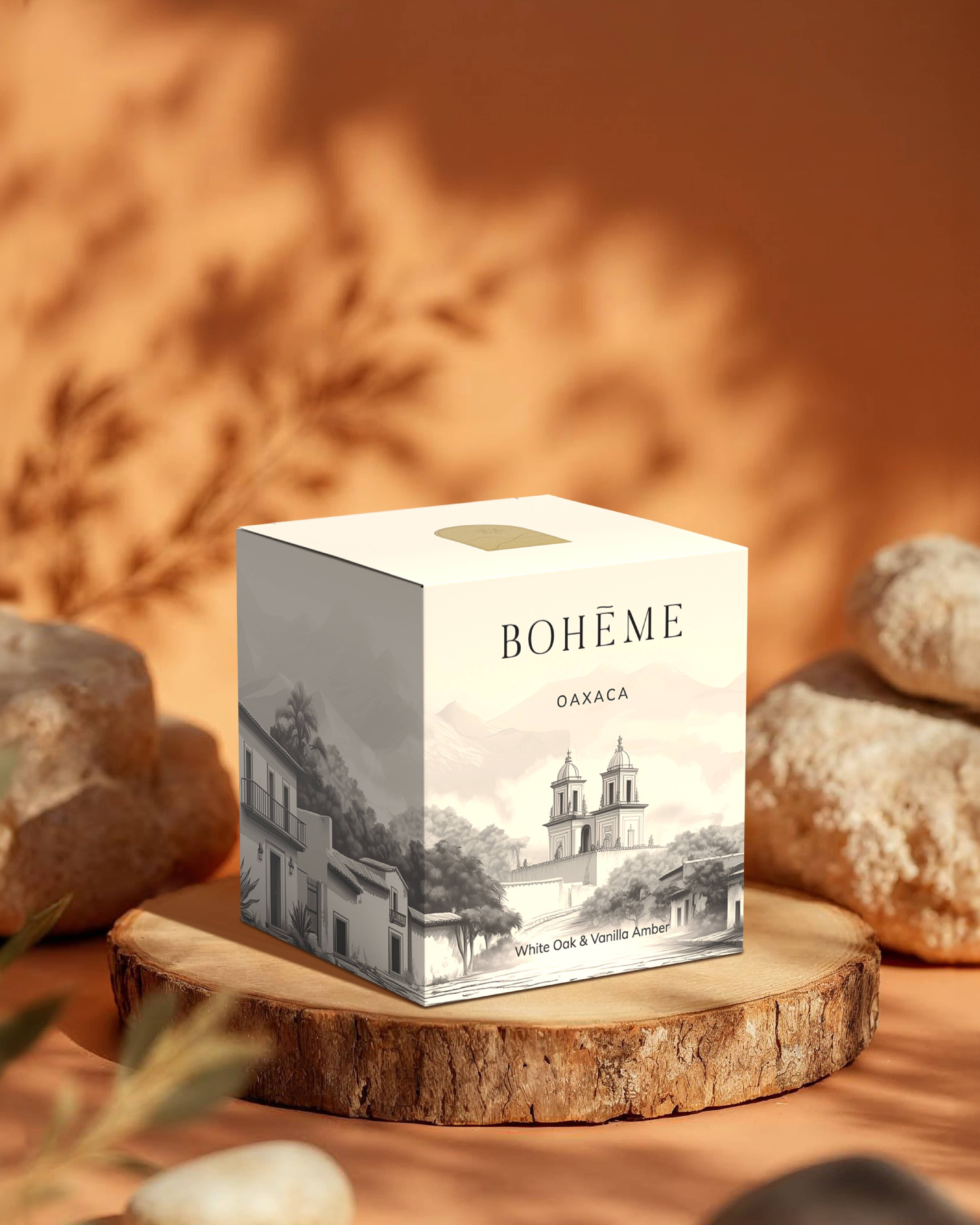Boheme Fragrances - Wholesale Jar/Filled Candle - Oaxaca Wholesale Candle – White Oak, Amber & Vanilla