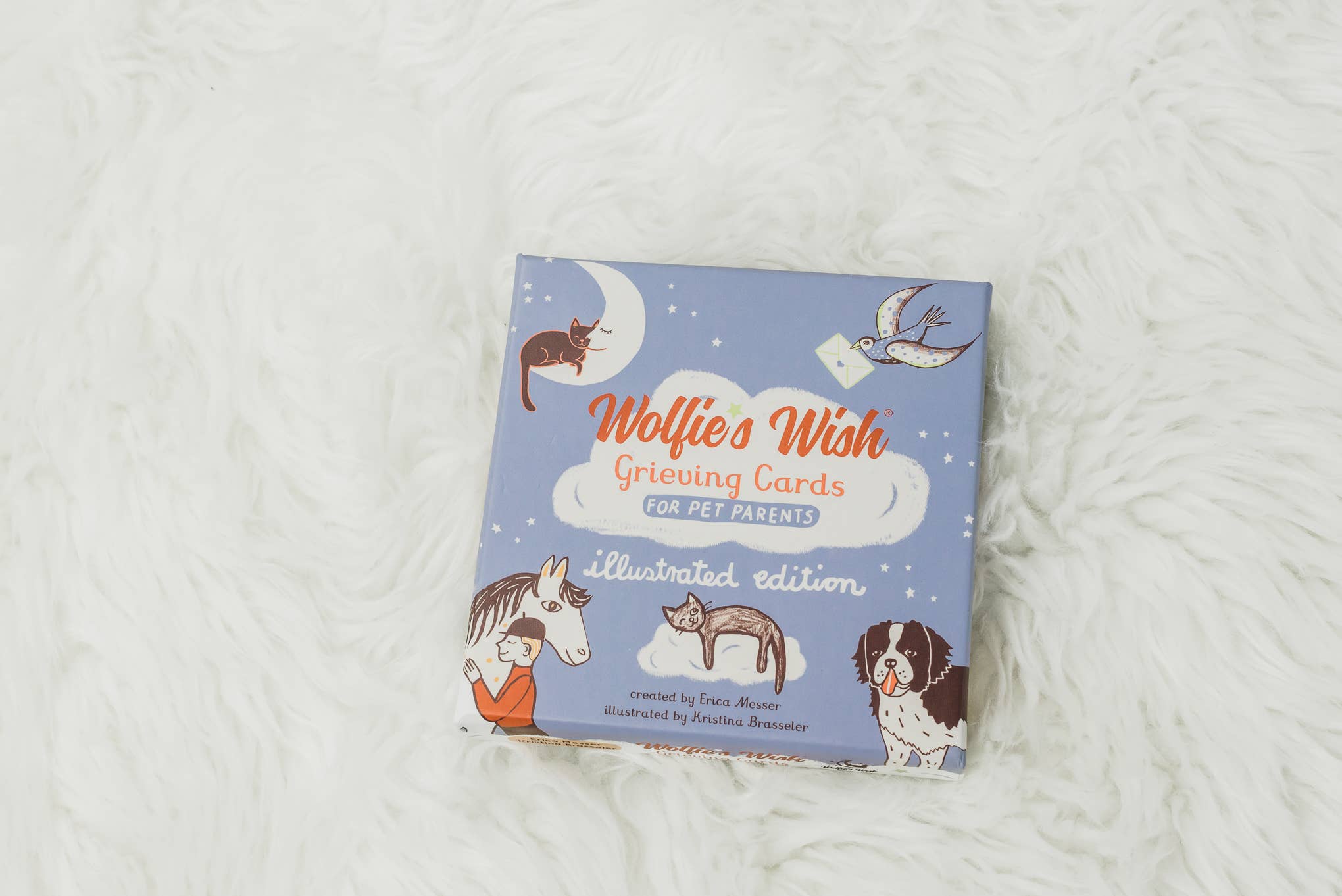 Wolfie’s Wish - Vente Urne - Cartes illustrées de soutien pour la perte d’un animal de compagnie8