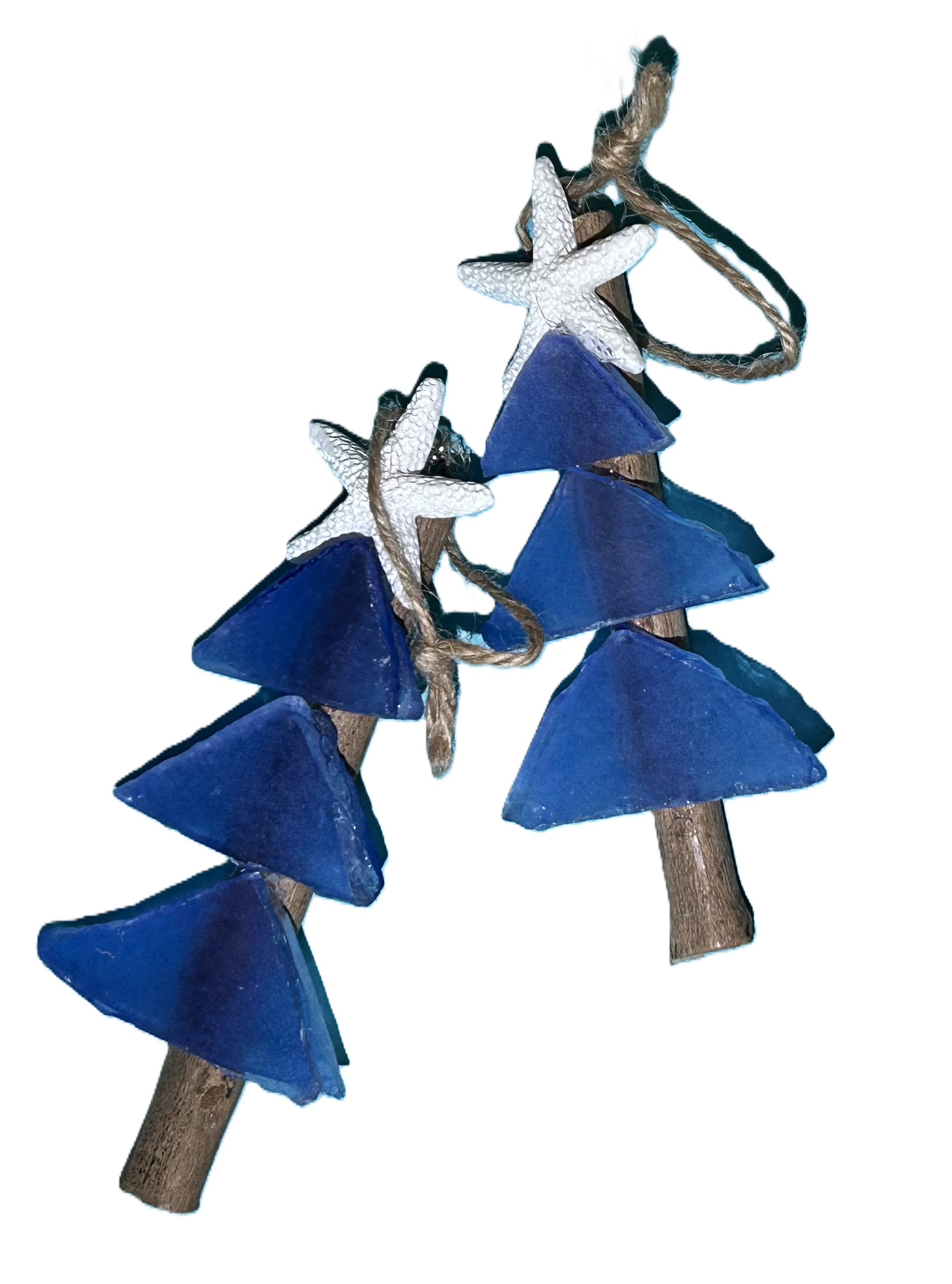 A SEAGLASS CREATION/SALTY SIGNS DESIGNS - Wholesale Ornament - Mini Tree Seaglass Christmas Ornament 2