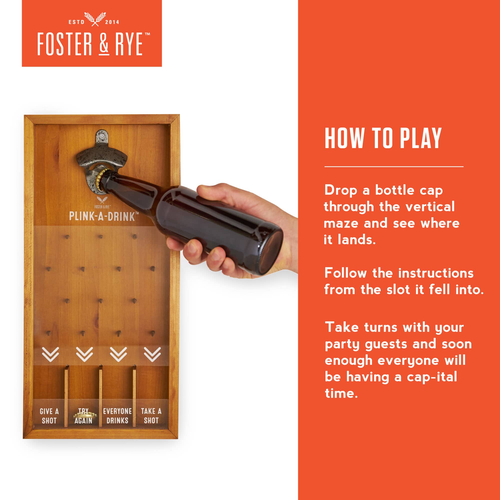 Foster & Rye - Wholesale Board Game - Plink A Drink Game4