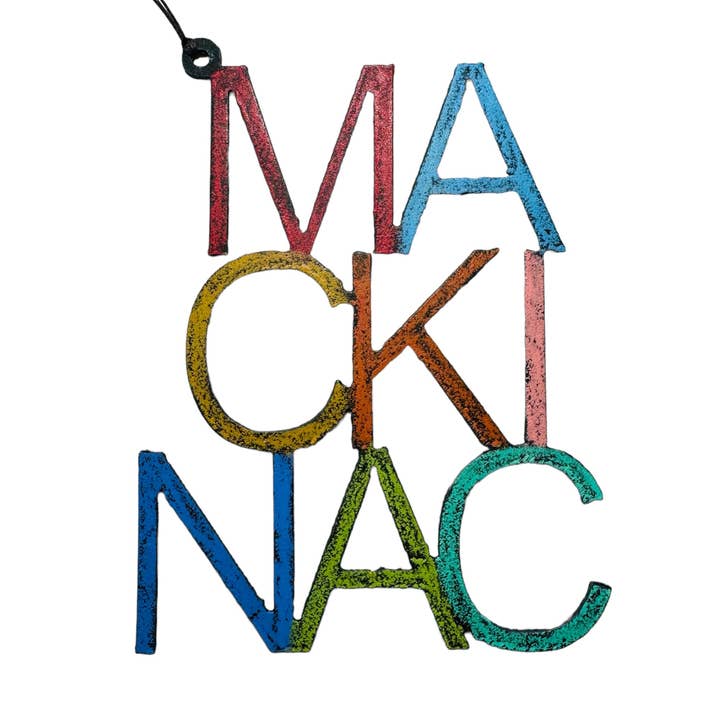 WORD-ORNAMENT Uw op maat gemaakte metalen ornament met naamdruppel in de staat voor wholesale door Whimsies