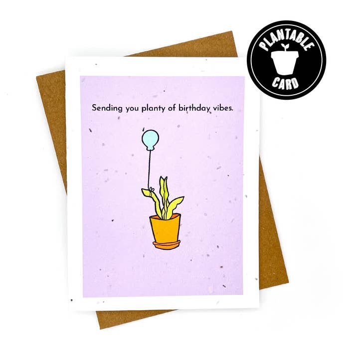 Planty of Birthday Vibes-Karte für den Großhandel von Cato & Company