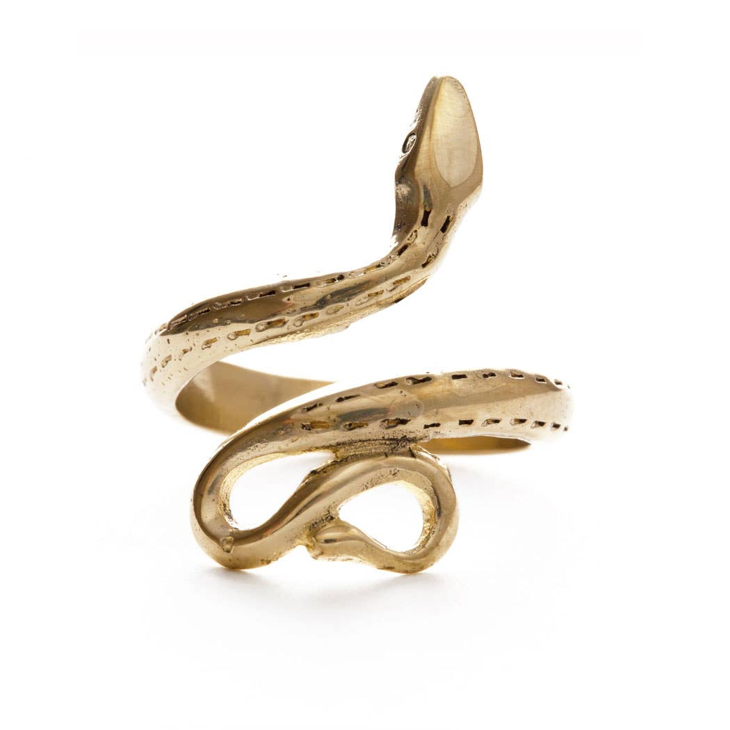 Amano Studio - Wholesale Cocktail/Statement Ring - Golden Serpent Ring