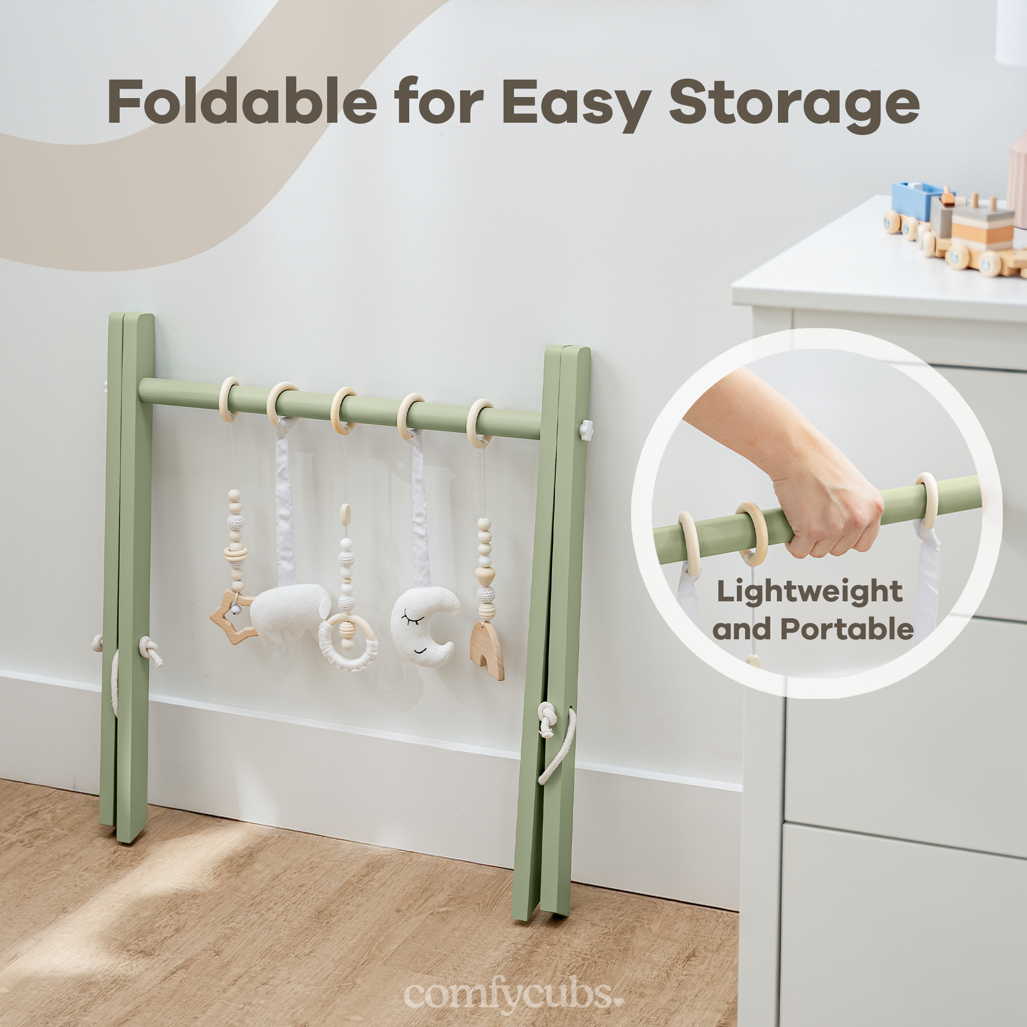 Comfy Cubs - Wholesale Activity Gym - Kids & Baby - Wooden Baby Play Gym, Baby Activity Gym by Comfy Cubs29