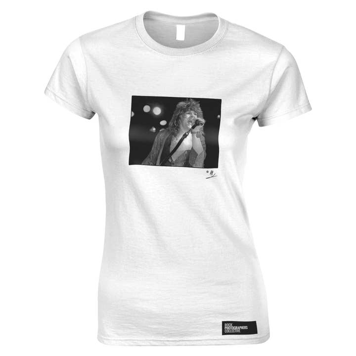 Rock Photographers Collective - Wholesale T-Shirt (Graphic) - Women's - Jon Bon Jovi 1985, AP. Women's T-Shirt