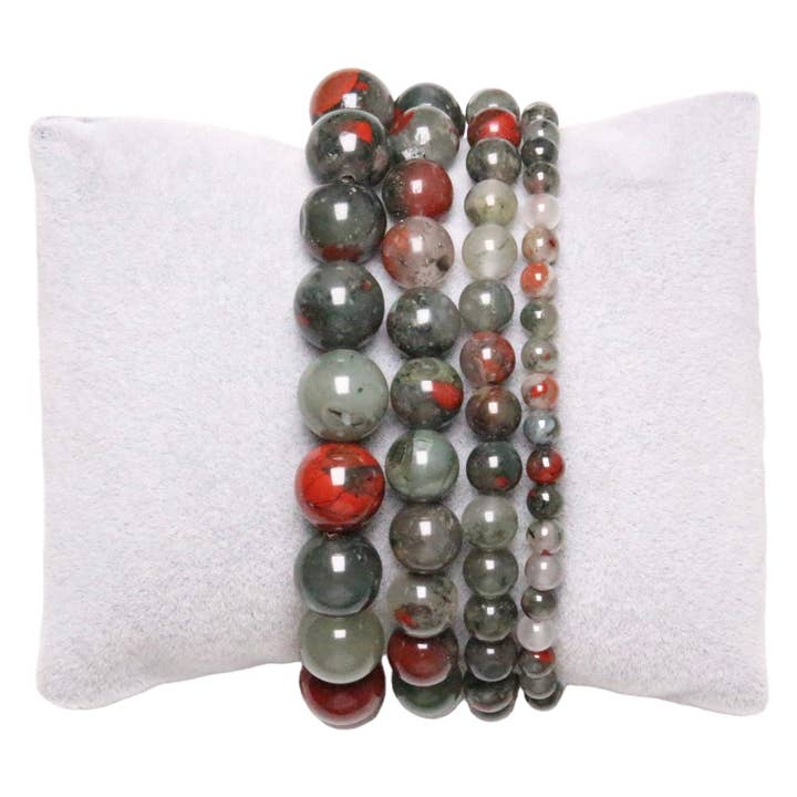 Foliesbijoux - Wholesale Beaded Bracelet - Heliotropic Jasper A bracelet