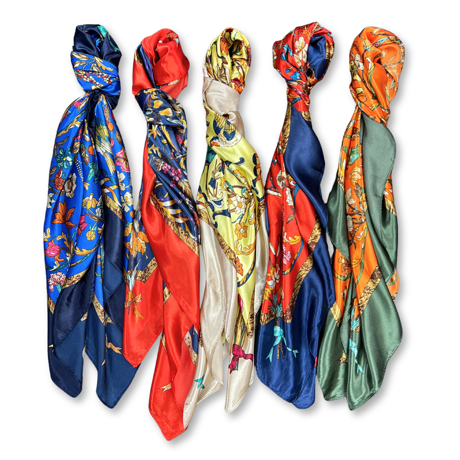 Lili Scarves (US Duty Free) - Wholesale Scarf - Women's - Bird Pattern Silk Touch Square Scarf13