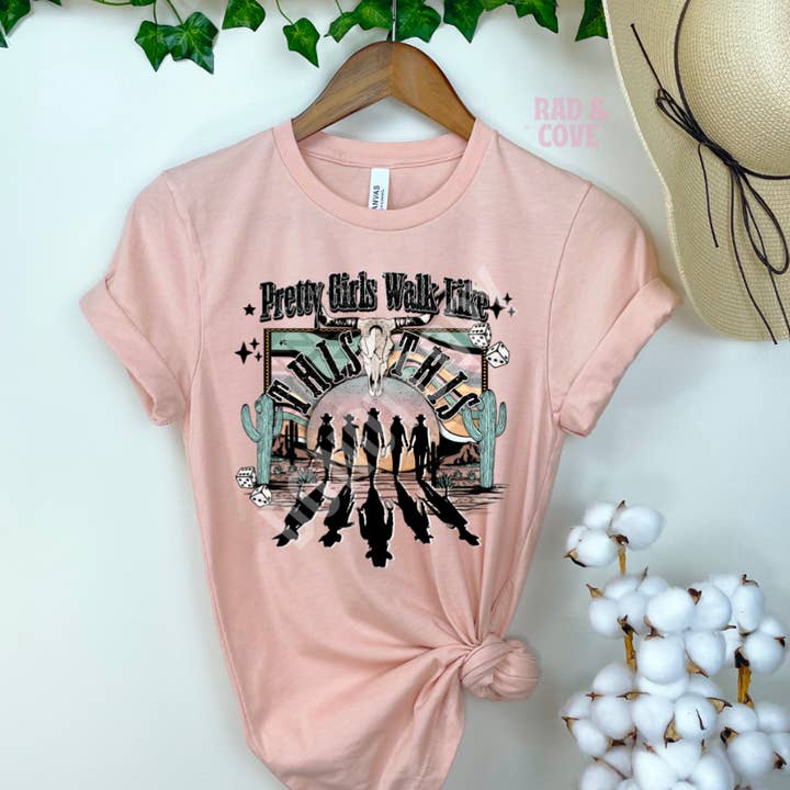Pretty Girls Walk Like This Shirt for wholesale by Rad & Cove