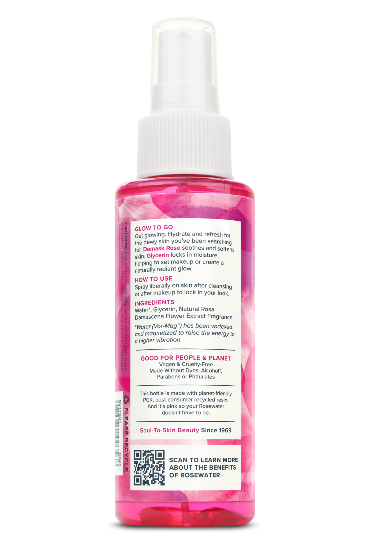 Heritage Store - Wholesale Face & Body Mist/Water - Rosewater & Glycerin 2oz/4oz/8oz15