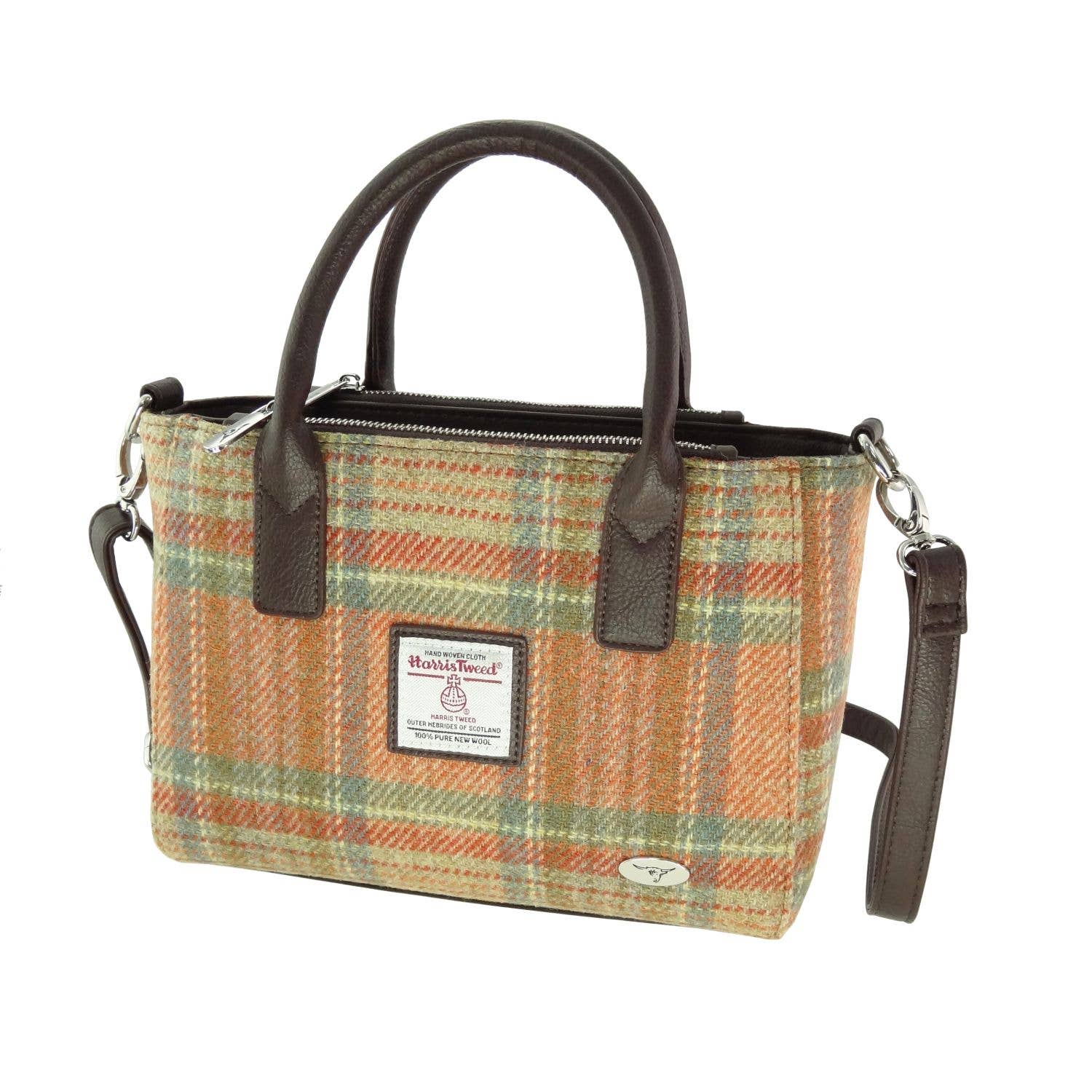 Glen Appin Of Scotland - Wholesale Tote Bag - Women's - LB1228 Harris Tweed 'Brora' Small Tote39