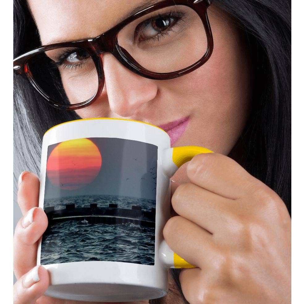 3dRose – wholesale Coffee mug – 3dRose, Beautiful sunset over Lake Michigan in Grand Haven, Mug1