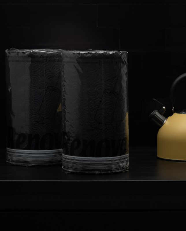Renova - Wholesale Paper Towels - Black Paper Towels 1 Roll1