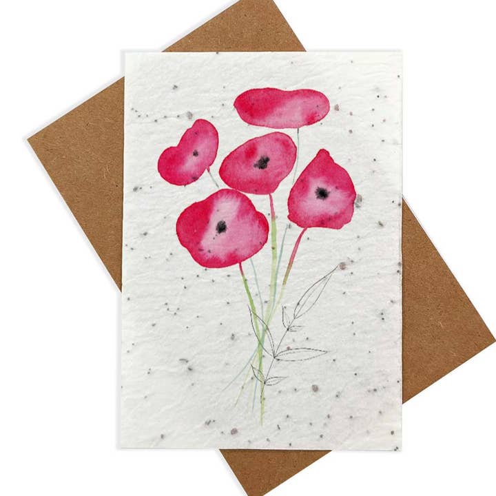 Växtkort - Blommor - Vackra vallmo för wholesale av La Fabrique à Sourires