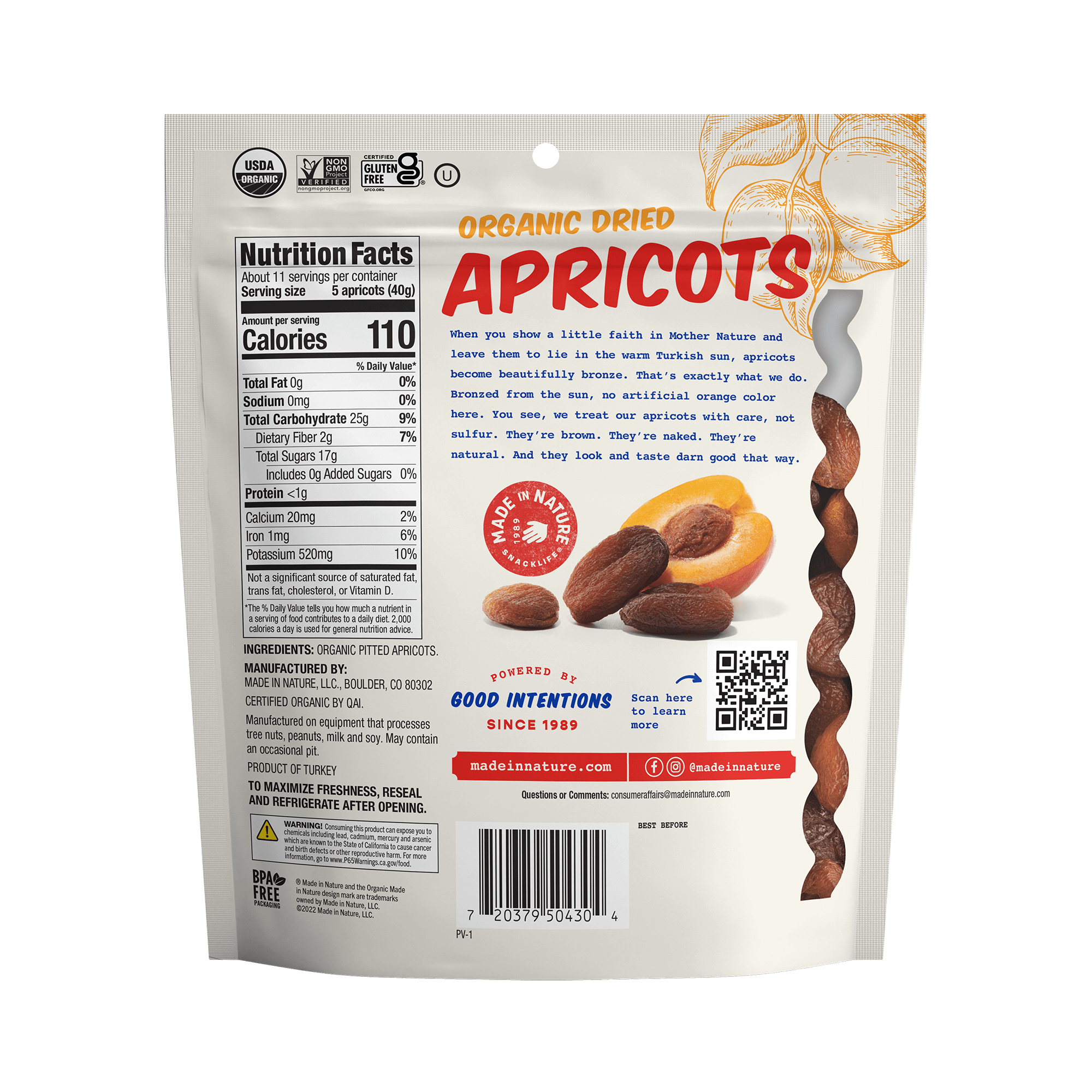 Made In Nature - Wholesale Dried/Dehydrated Fruit - Dried Apricots1
