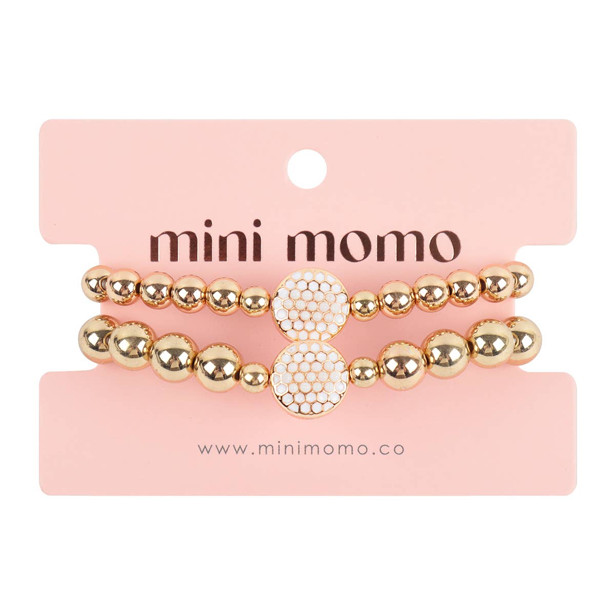 Loven x Mini Momo - Wholesale Beaded Bracelet - Mommy and Me Bracelets - Rhinestone Sports Charm Set9