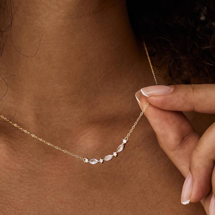 paperln - Wholesale Pendant/Charm Necklace - Chic Marquise Pendant Necklace for Everyday Elegance3