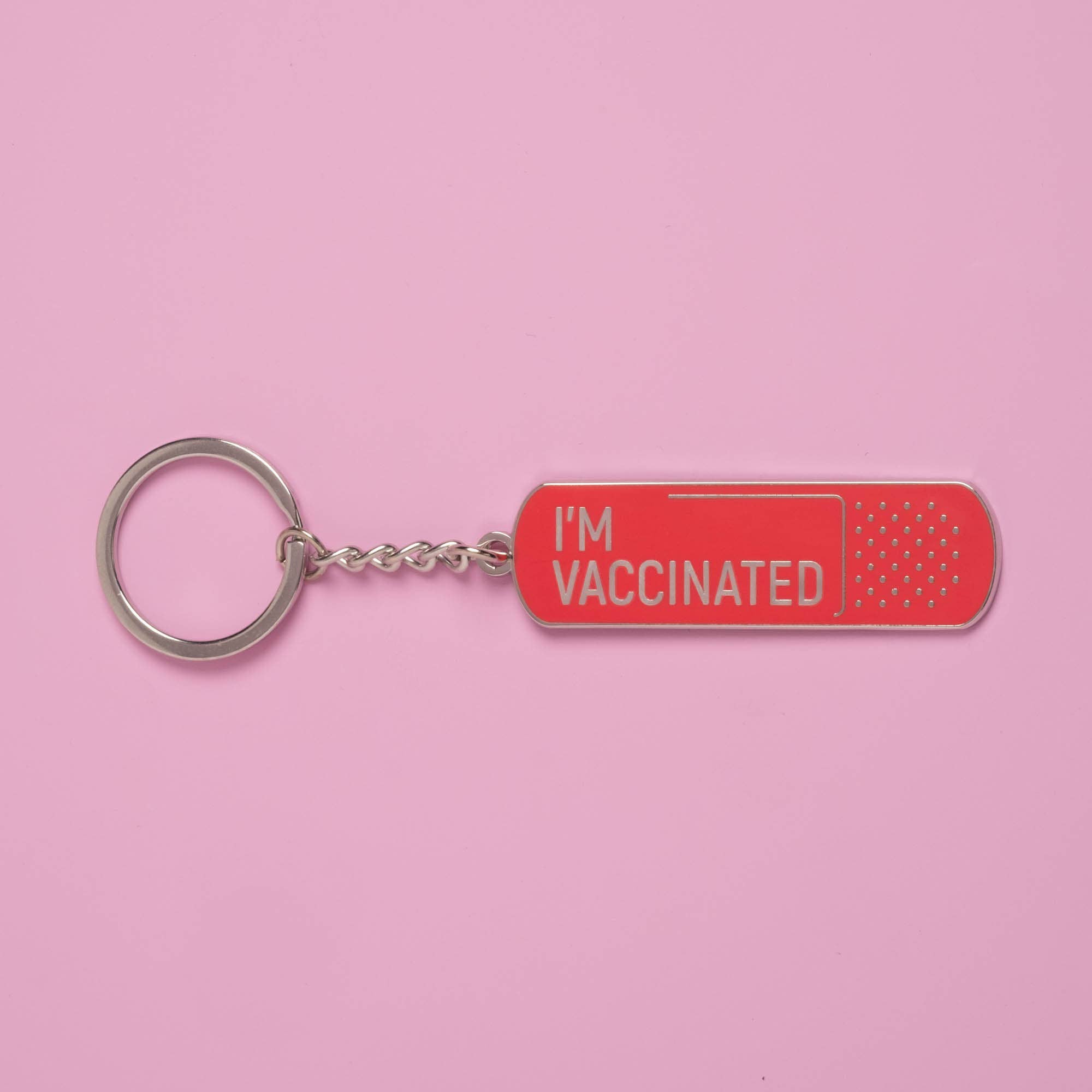 Dissent Pins – wholesale Keychain – Unisex – I'm Vaccinated Keychain1