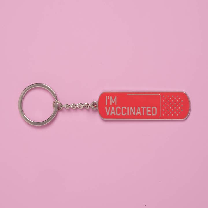 Dissent Pins – wholesale Keychain – Unisex – I'm Vaccinated Keychain1
