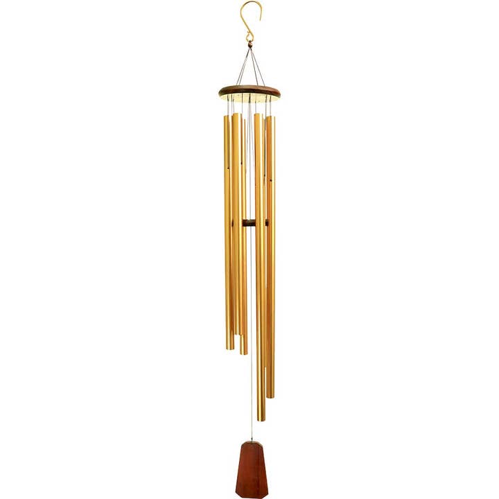 Wood & Metal Tuned Windchimes 56in - Bronze (Each) for wholesale by Kheops International